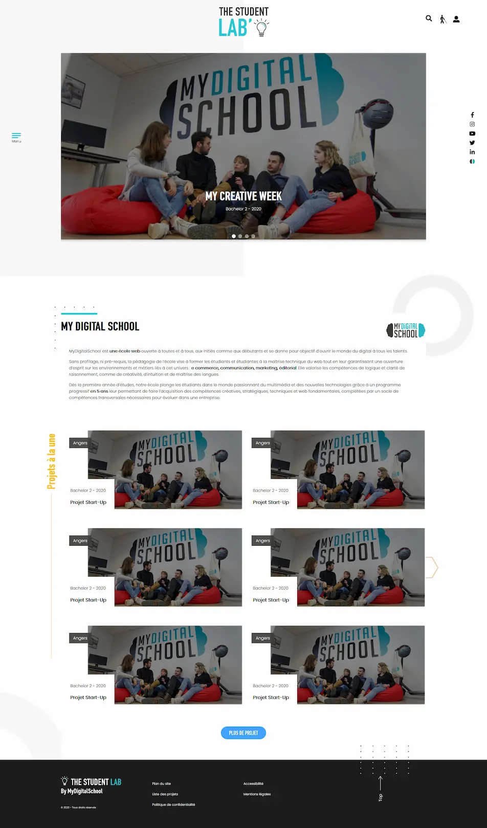 Image du site student lab'